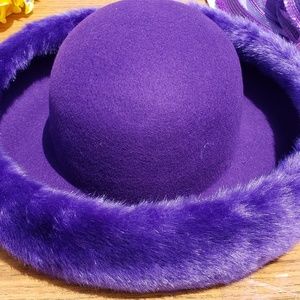 Womens Purple Fashion Hat